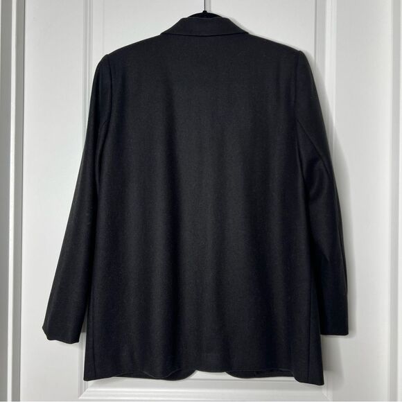 Sag Harbor Women's Wool Blazer Black 8P One Button Super Soft Lined Hip Length - Picture 6 of 8
